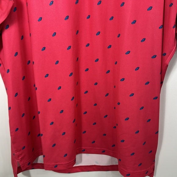 Fairway & Greene Pink Short Sleeve Golf Polo with Race Car Print.Large. - Picture 3 of 8